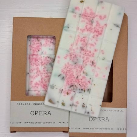 Rockingflowers Ambientador de soja OPERA Colección Ambar 